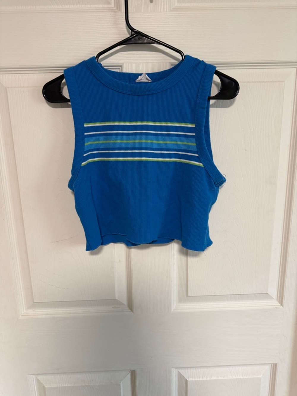 Cotton On Vibrant Blue Ribbed Top